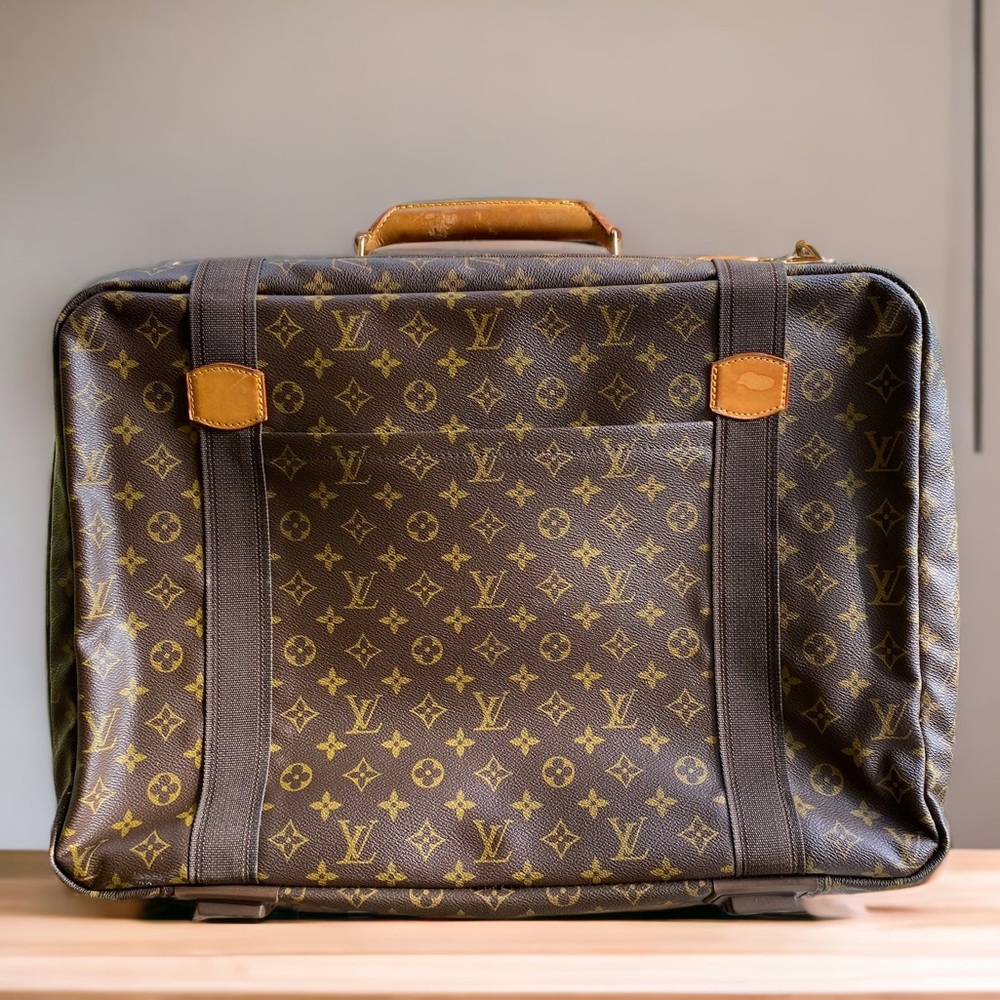 Authentic Louis Vuitton Satellite soft side suitcase classic monogram canvas - Picture 1 of 17